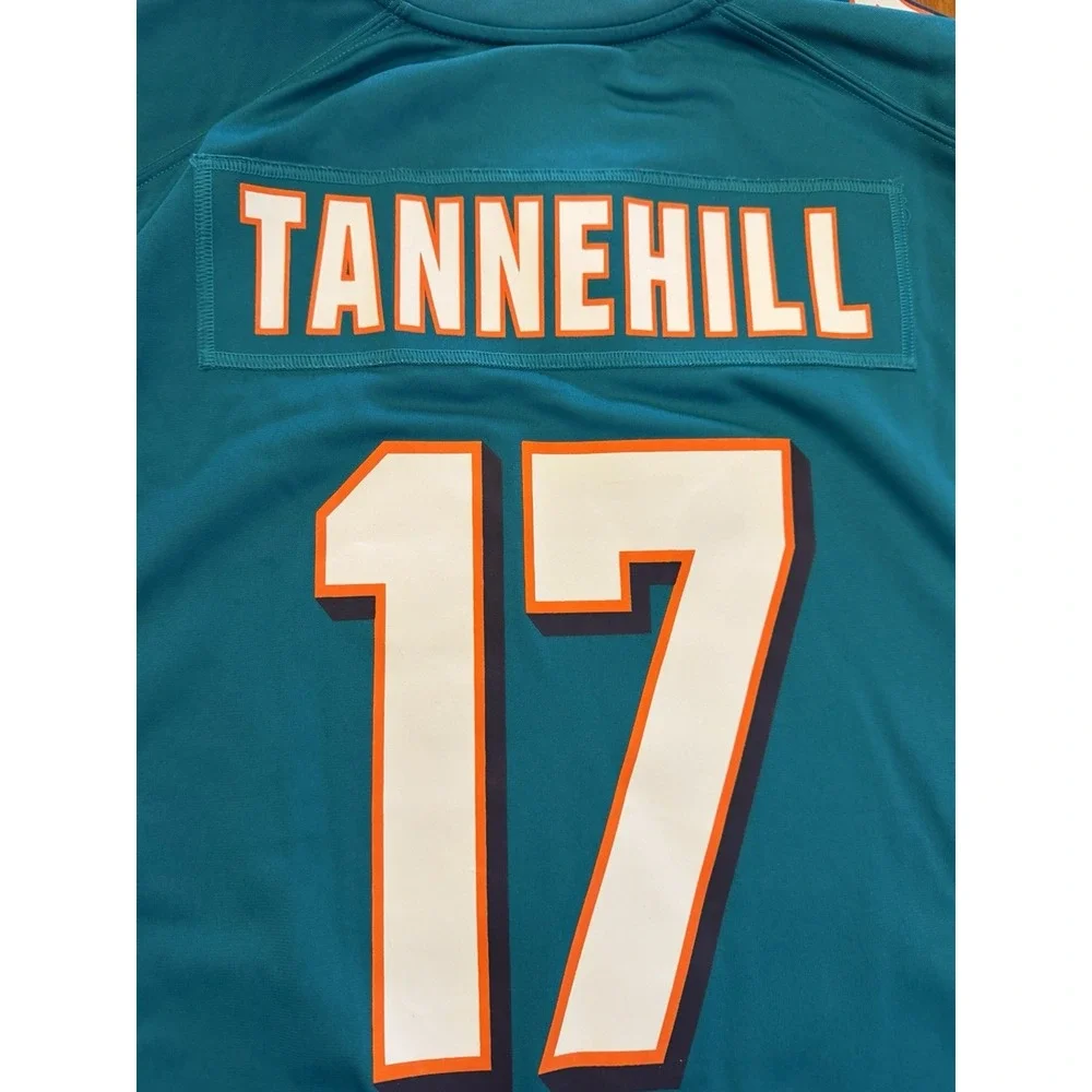Nike Miami Dolphins Ryan Tannehill #17 NFL On Field Jersey Men XXL Aqua